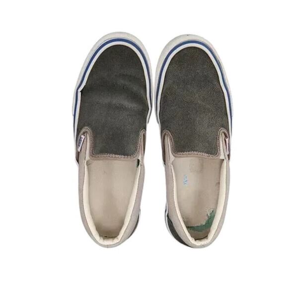 Vans Shoes Mens 7 Sneaker OG Slip On 59 Suede Canvas Skate Casual Ultracush Gray - Picture 11 of 14